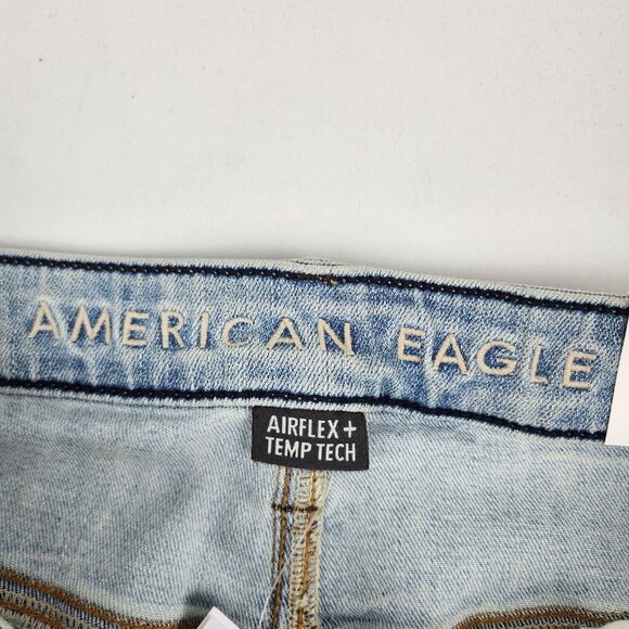 SOLD OUT American Eagle Jeans Mens 31x30 Blue Airflex + Temp Tech Skinny NWT - Picture 4 of 13